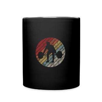 Musculation Bodybuilder GYM Fitnessstudio Retro - Mug uni - noir - Devant