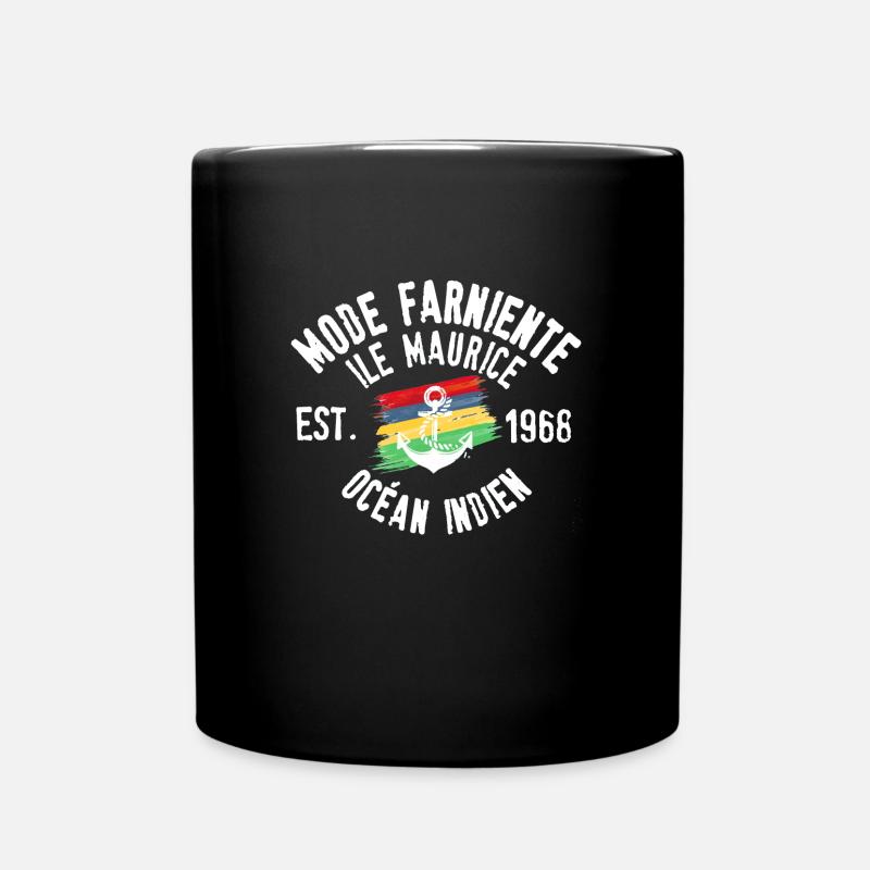 Mode Farniente ile maurice - Mug uni - noir