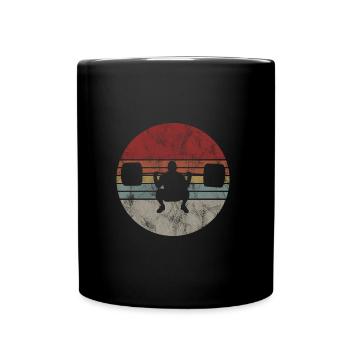 Musculation Bodybuilder GYM Fitnessstudio Retro - Mug uni - noir - Devant