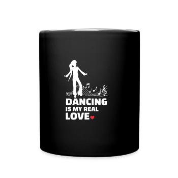 Ich Liebe Es Zu Tanzen - Tasse einfarbig - Schwarz - Vorne