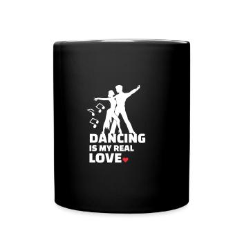 Ich Liebe Es Zu Tanzen - Tasse einfarbig - Schwarz - Vorne