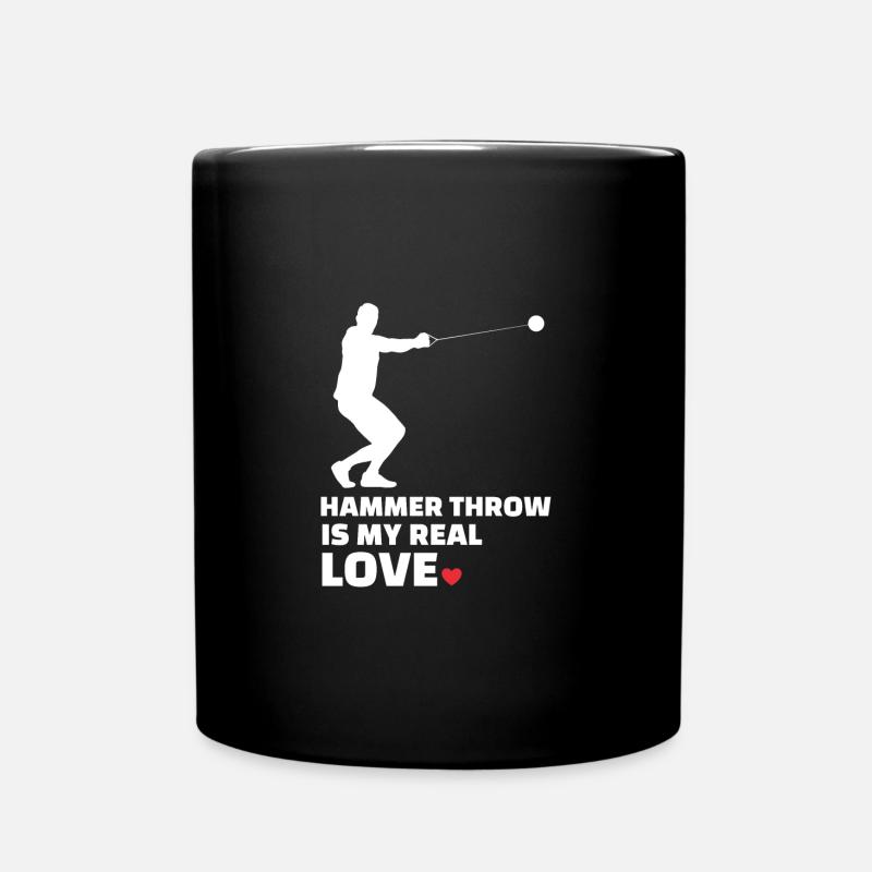 J’adore le lancer du marteau - Mug uni - noir