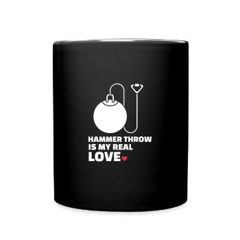 Ich Liebe Hammerwurf - Tasse einfarbig - Schwarz - Vorne