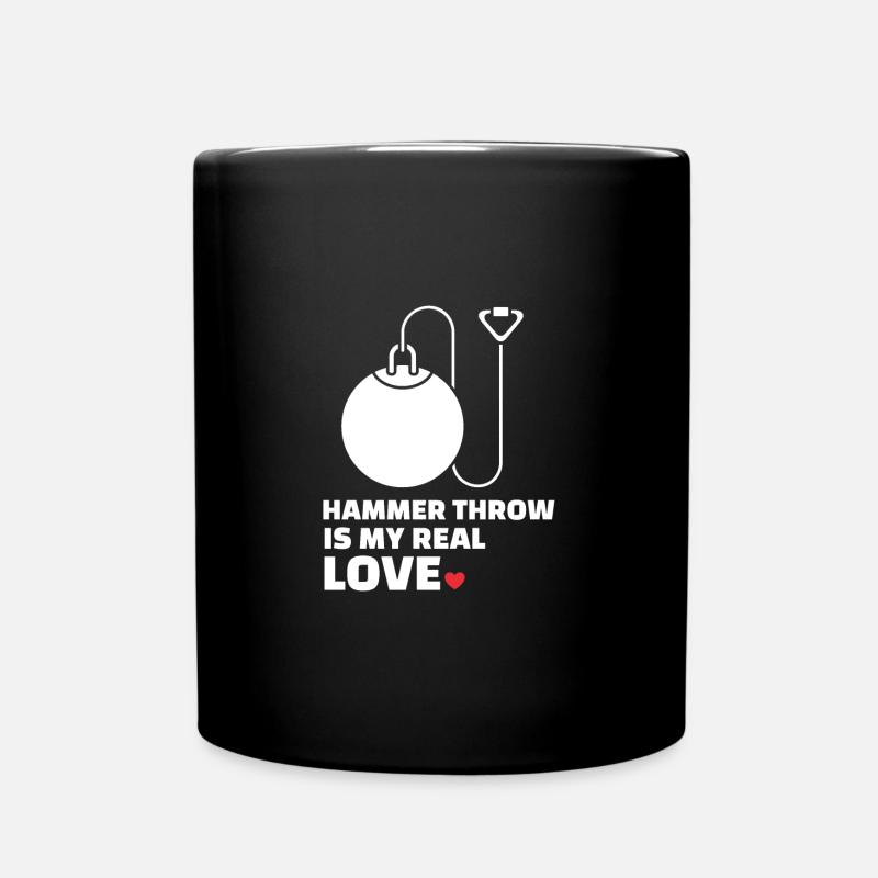 J’adore le lancer du marteau - Mug uni - noir