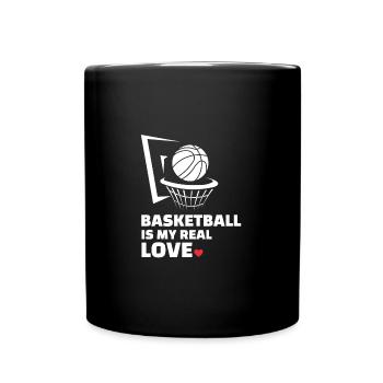 J’adore le basketball - Mug uni - noir - Devant