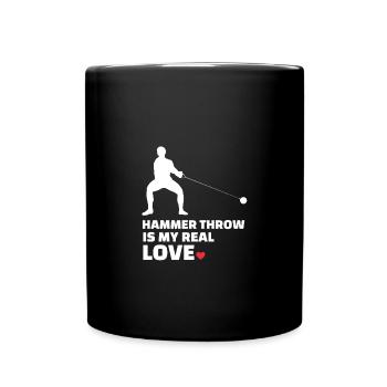 Ich Liebe Hammerwurf - Tasse einfarbig - Schwarz - Vorne