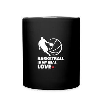J’adore le basketball - Mug uni - noir - Devant