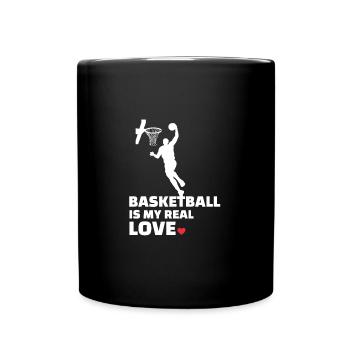 J’adore le basketball - Mug uni - noir - Devant