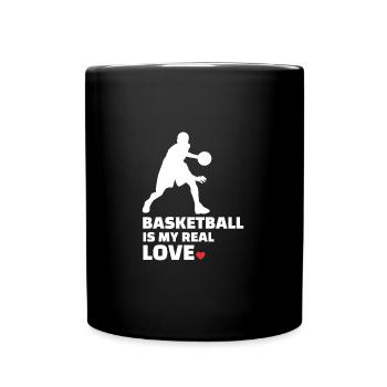 J’adore le basketball - Mug uni - noir - Devant