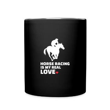 J’adore les courses de chevaux - Mug uni - noir - Devant