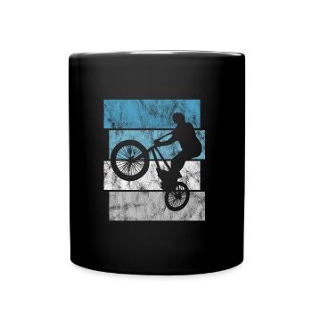 BMX Bike Bike Retro Gift Bicycle Motocross - Full Colour Mug - black - Front