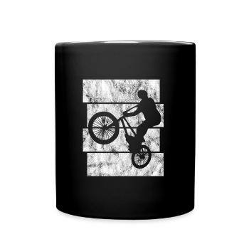 BMX Bike Bike Retro Gift Bicycle Motocross - Full Colour Mug - black - Front