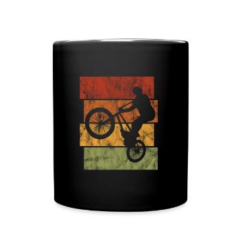 BMX Bike Bike Retro Gift Bicycle Motocross - Full Colour Mug - black - Front