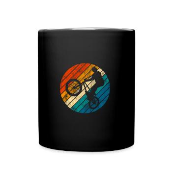 BMX Bike Bike Retro Gift Bicycle Motocross - Full Colour Mug - black - Front