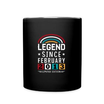 2013 Legend Since Birthday Gift Février - Mug uni - noir - Devant