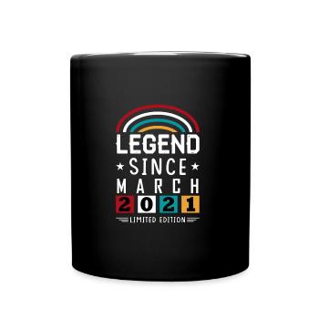Légende 2021 depuis la marche cadeau d’anniversaire - Mug uni - noir - Devant