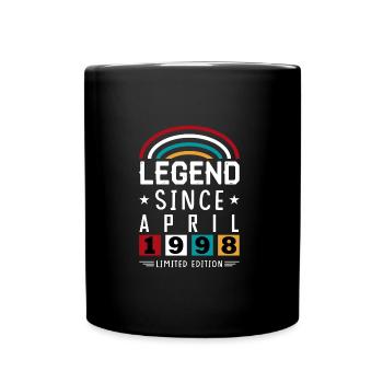 1998 Légende depuis Cadeau d’anniversaire Avril - Mug uni - noir - Devant