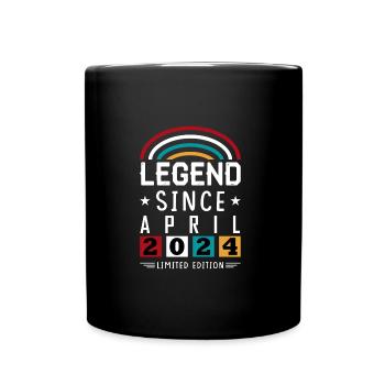 2024 Legend Since Birthday Gift April - Full Colour Mug - black - Front