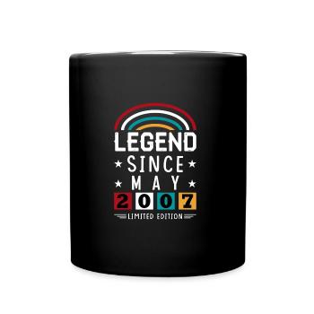 2007 Legend Since Birthday Gift May - Full Colour Mug - black - Front
