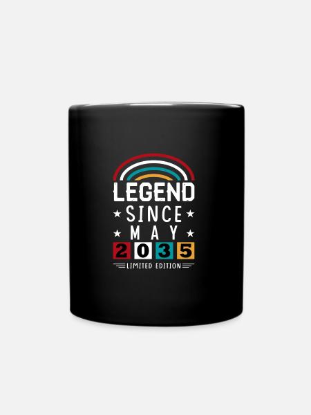 2035 Légende depuis le cadeau d’anniversaire Mai - Mug uni - noir