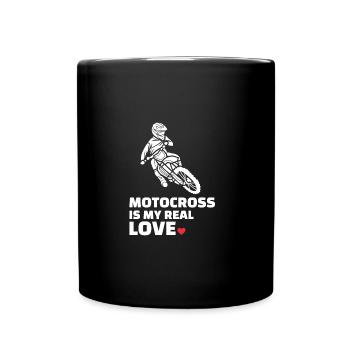 J’adore le motocross - Mug uni - noir - Devant