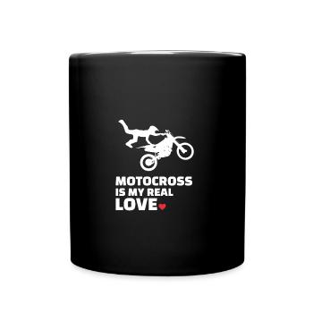 J’adore le motocross - Mug uni - noir - Devant
