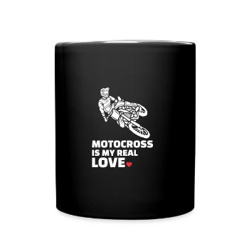 J’adore le motocross - Mug uni - noir - Devant
