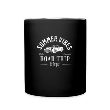 Summer Vibes road trip St Tropez - Mug uni - noir - Devant