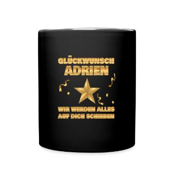 Kollege Adrien - Tasse einfarbig - Schwarz - Vorne