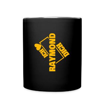 Liebespaar Liebe Couple Kuss Raymond - Tasse einfarbig - Schwarz - Vorne