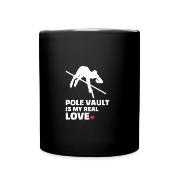 J’adore le saut à la perche - Mug uni - noir - Devant