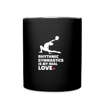 Ich Liebe Rhythmische Sportgymnastik - Tasse einfarbig - Schwarz - Vorne