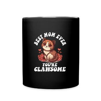 Fête des mères avec des chats griffes mignonnes fête des mères - Mug uni - noir - Devant