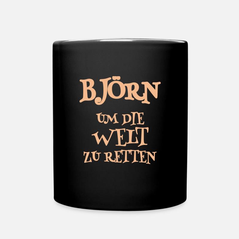 Held Björn - Tasse einfarbig - Schwarz