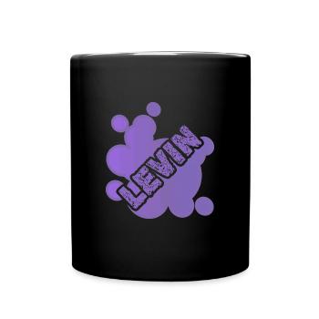 Animal de compagnie Prénom Levin - Mug uni - noir - Devant