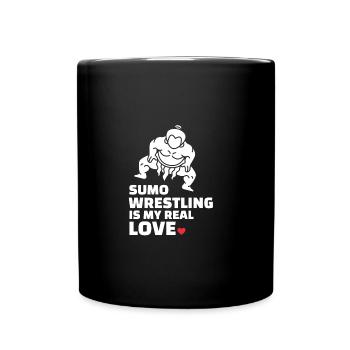I love sumo wrestling - Full Colour Mug - black - Front
