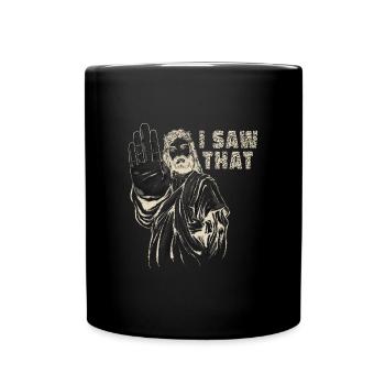 Jesus Meme I saw that sarcasm - Full Colour Mug - black - Front