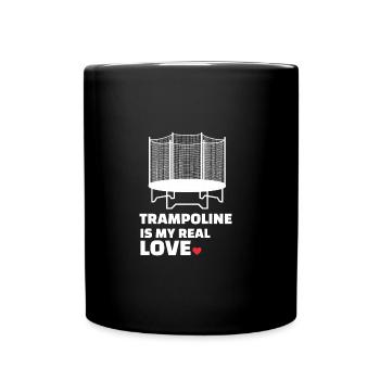 I love trampoline - Full Colour Mug - black - Front