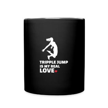 I love triple jump - Full Colour Mug - black - Front