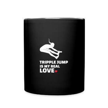 I love triple jump - Full Colour Mug - black - Front