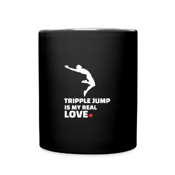 I love triple jump - Full Colour Mug - black - Front