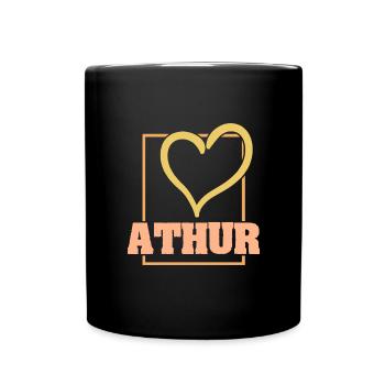 Cadeau pour Athur - Mug uni - noir - Devant