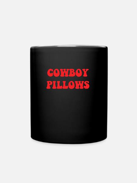Cowboy Pillows - Full Colour Mug - black