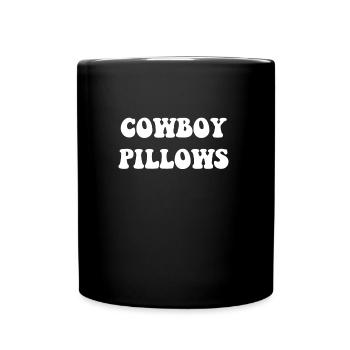Oreillers de cow-boy - Mug uni - noir - Devant