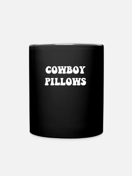 Cowboy Pillows - Full Colour Mug - black