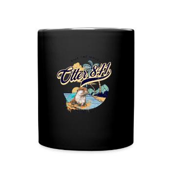 Otter 841 Surfing Santa Cruz Otter 841 - Full Colour Mug - black - Front