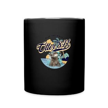 Otter 841 Surfing Santa Cruz Otter 841 - Full Colour Mug - black - Front