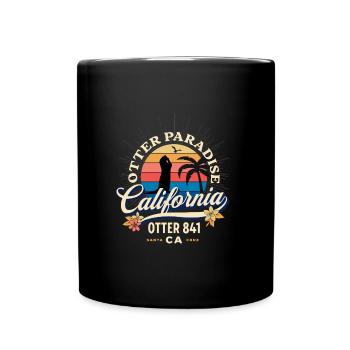 Otter 841 Surfing Santa Cruz Otter 841 - Full Colour Mug - black - Front
