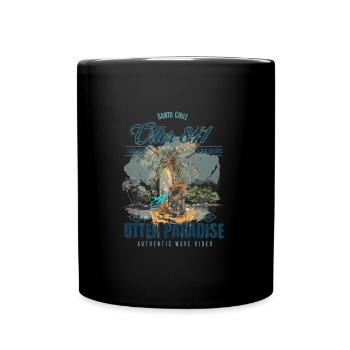 Otter 841 Surfing Santa Cruz Otter 841 - Full Colour Mug - black - Front