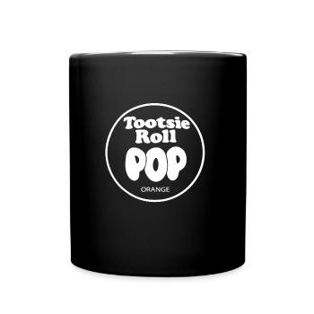 Tootsie Roll Pops Orange Farbe Süßigkeiten Halloween - Tasse einfarbig - Schwarz - Vorne